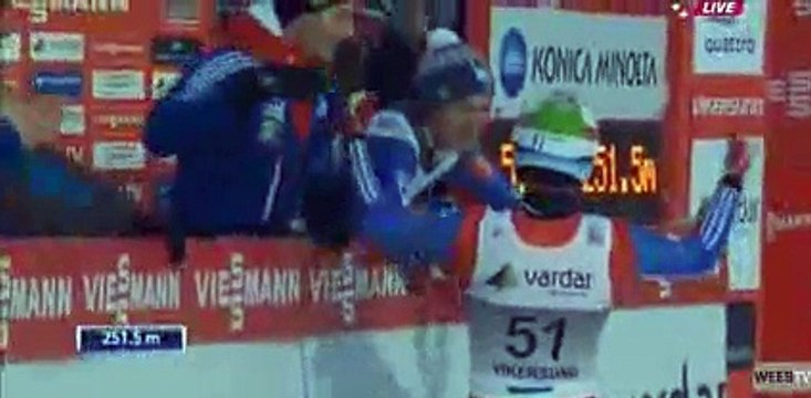 Anders Fannemel 251.5 m World Record Ski Jumping Vikersund 2