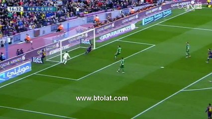 هدف نيمار الاول في مرمى ليفانتي