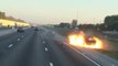 Terrible crash and truck explosion caused by Drunk Driver On Florida Turnpike