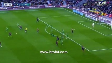 هدف ميسي الثاني في مرمى ليفانتي