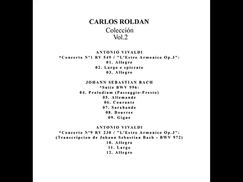 vivaldi Bach por CR