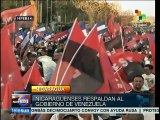 Chavistas en Nicaragua marchan para repudiar intento golpista a Maduro