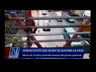 Surco: Menor intentó suicidarse por decepción amorosa, pero...