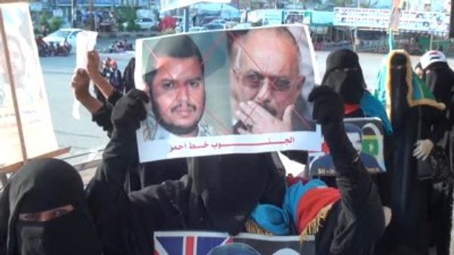 Yemen'de Husi Karşıtı Gösteriler
