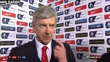 Arsenal vs Middlesbrough 2 - 0 - Arsene Wenger post-match interview
