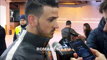 Florenzi in mixed zone dopo Roma-Parma (15022015)