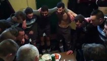 Vestiaires après match !!!!