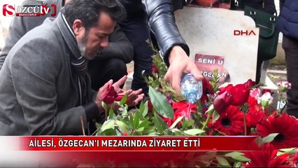 Acılı aile Özgecan'ın mezarında