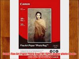Canon Fine Art Paper Photo Rag(TM) FAPR1 papier photo beaux-arts A3  20 feuilles