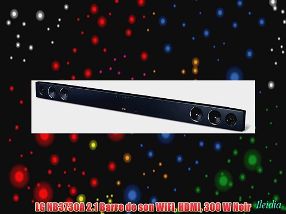 LG NB3730A 2.1 Barre de son WiFi HDMI 300 W Noir