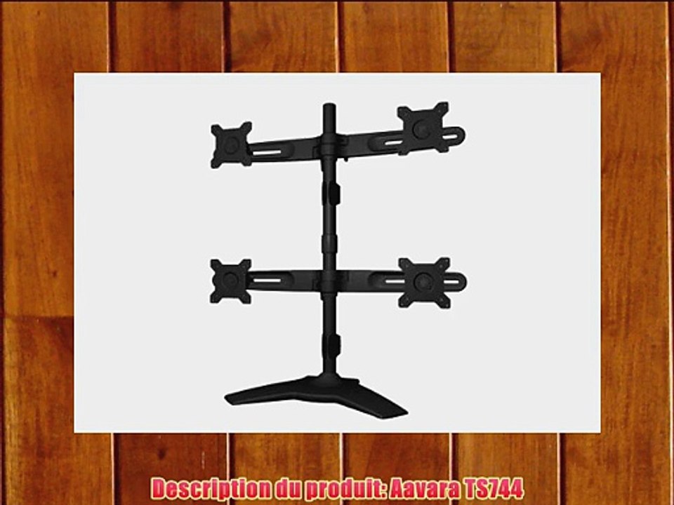 Dexlan Support d'?crans pour 4 ?crans 15 ? 24