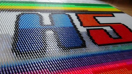 Extras - Domino Rally 18 and Re - How I Put Dominoes In a Comb - Template