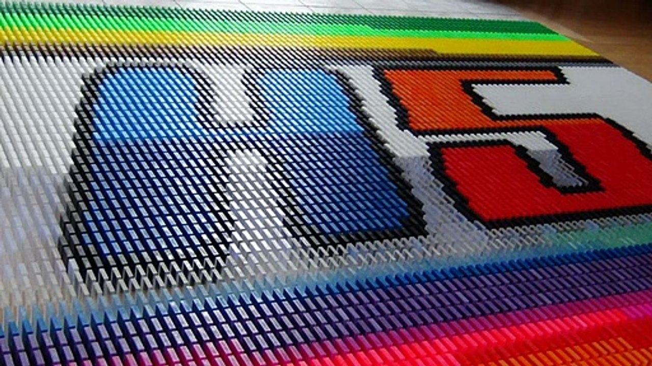 Extras - Domino Rally 18 and Re - How I Put Dominoes In a Comb - Template