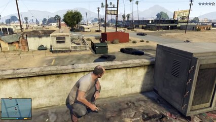 GTA V - Police Shootout / Combate (Trevor Meta Lab & Franklin's House) [X360 Gameplay]