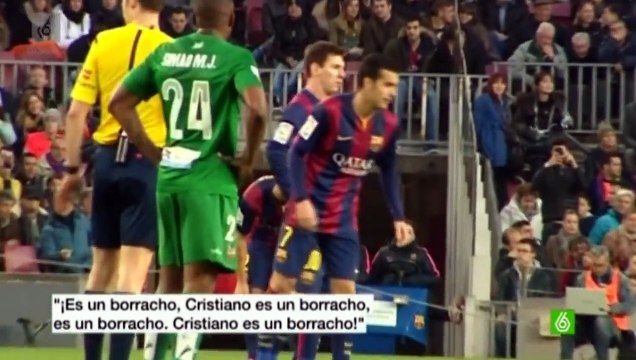 Les supporters du FC Barcelona charrient Cristiano Ronaldo Cristiano es un borracho - Cristiano l'acoolo 2015