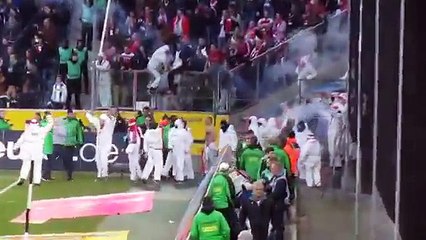 Violents affrontements à Monchengladbach (Borussia Möchengladbach vs. Cologne)