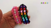 雙珠梯手鍊 Double Bead Ladder Bracelet - 彩虹編織器中文教學 Rainbow Loom Chinese Tutorial