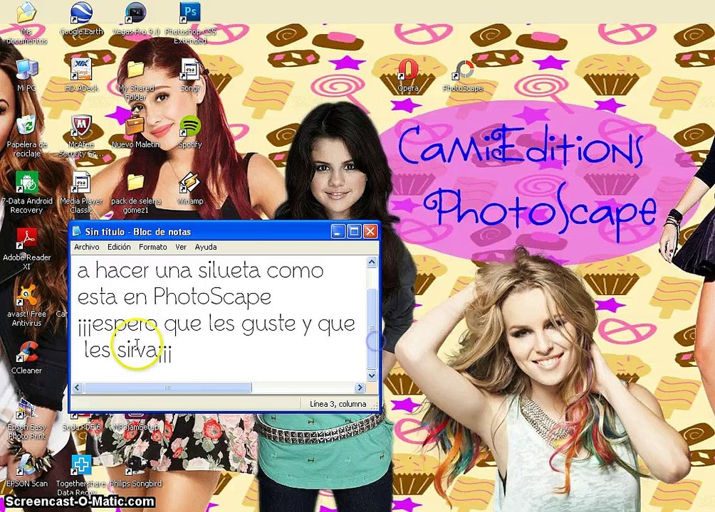 Como hacer una silueta en PhotoScape¡¡ CamiEditions PhotoScape