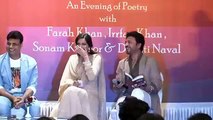 Sonam Kapoor, Farah Khan, Irrfan Khan @ Launch Of Irshad Kamil's Book 'Ek Maheena Najmon Ka PART 2 !