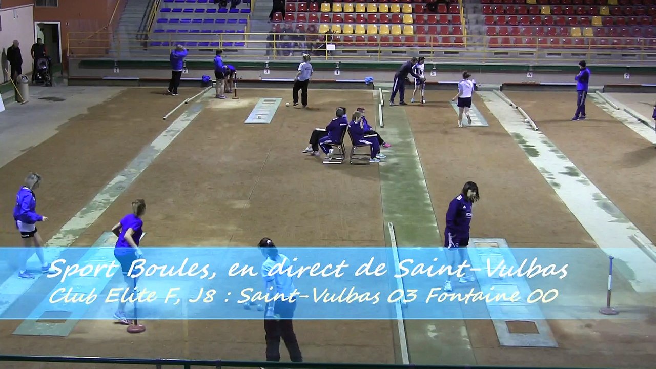 Premier tour, tir rapide en double, Saint-Vulbas contre Fontaine, Sport Boules, J8 Elite Féminine, Saison 2014 /2015