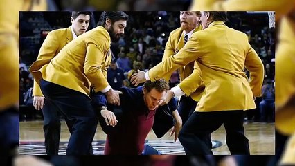 Will Ferrell Hits Cheerleader In The Face With A Basketball