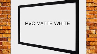 Ecran de projection sur cadre 220 x 124m (16:9)- Toile PVC Blanc Mat