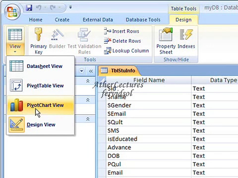 MS Access Computer Training in Urdu  Lecture 3 by Syed Athar Bukhari