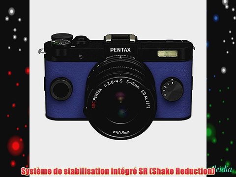Pentax Q-S1 Kit Compact num?rique hybride 3 (762 cm) 124 Mpix USB Noir/Bleu Objectif 5-15