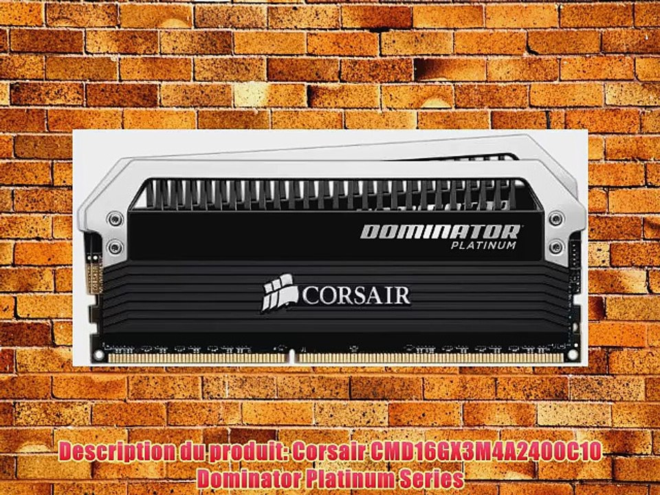 Corsair CMD16GX3M4A2400C10 Dominator Platinum Series M?moire RAM 16 Go DDR3 DRAM 2400 MHz Classe