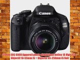 Canon EOS 600D Appareil photo num?rique Reflex 18 Mpix Kit   Objectif 18-55mm IS   Objectif