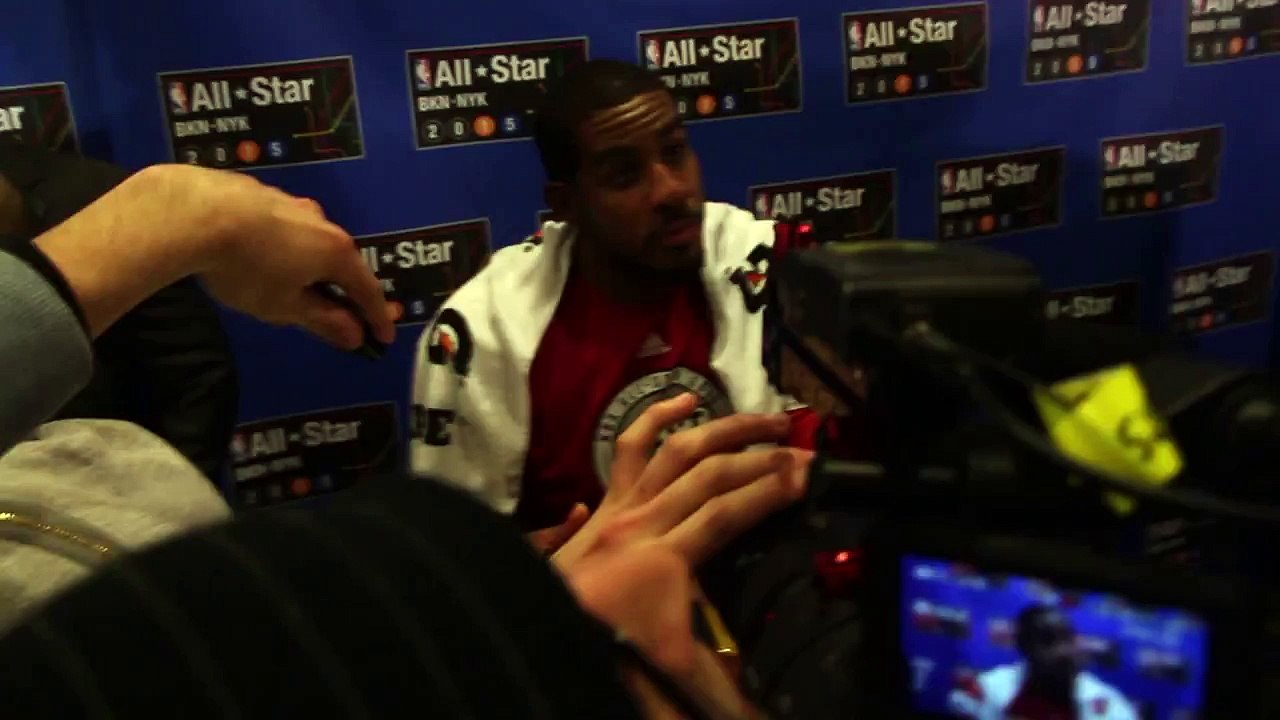 LaMarcus Aldridge speaks after record scoring in NBA All-Star Game