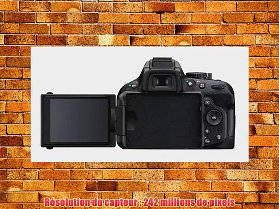 Nikon D5200 Appareil photo num?rique Reflex 24.1 Kit   Objectif 18-55 mm   Objectif 55-200