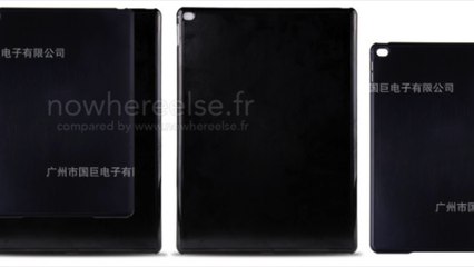 Photos d'une coque d'iPad Air Plus comparée à l'iPad Air 2