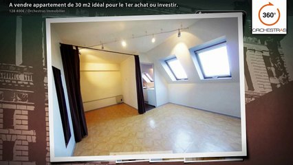 A vendre appartement de 30 m2 idéal pour le 1er achat ou investir.