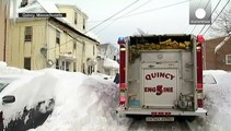 Queda de neve record nos nordeste dos EUA