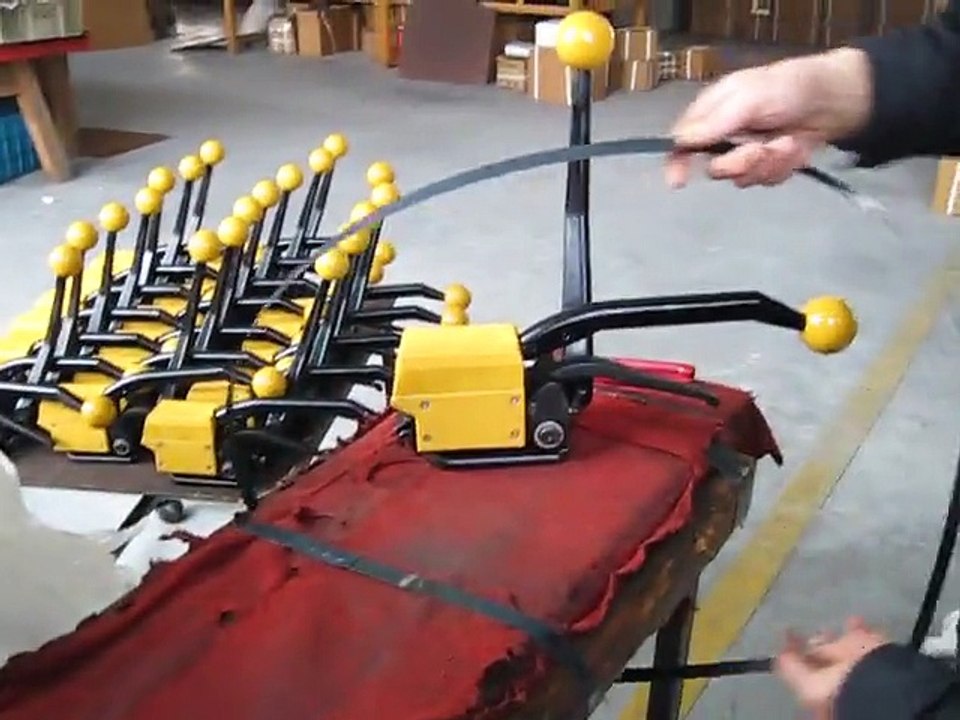 Manual Metal Steel Roll Strapping machine Without Metal Clip Pouch