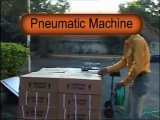 Pneumatic PET Strap Roll Strapping Tool with Air Compresure Italian Collaboration