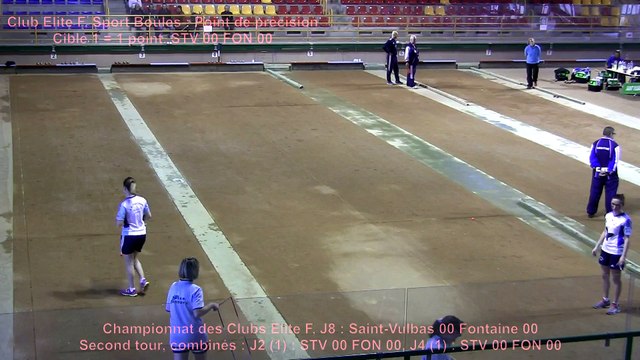 Point de précision, B. Le Noblet contre F. Giannone, Saint-Vulbas contre Fontaine, Sport Boules, J8 Elite Féminine, Saison 2014 /2015