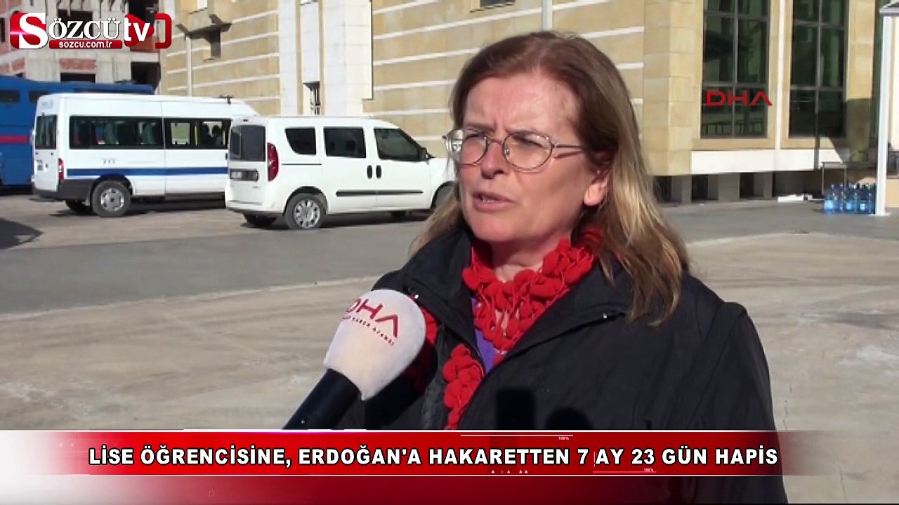 Lise öğrencisine, 'Erdoğan'a hakaret'ten hapis cezası