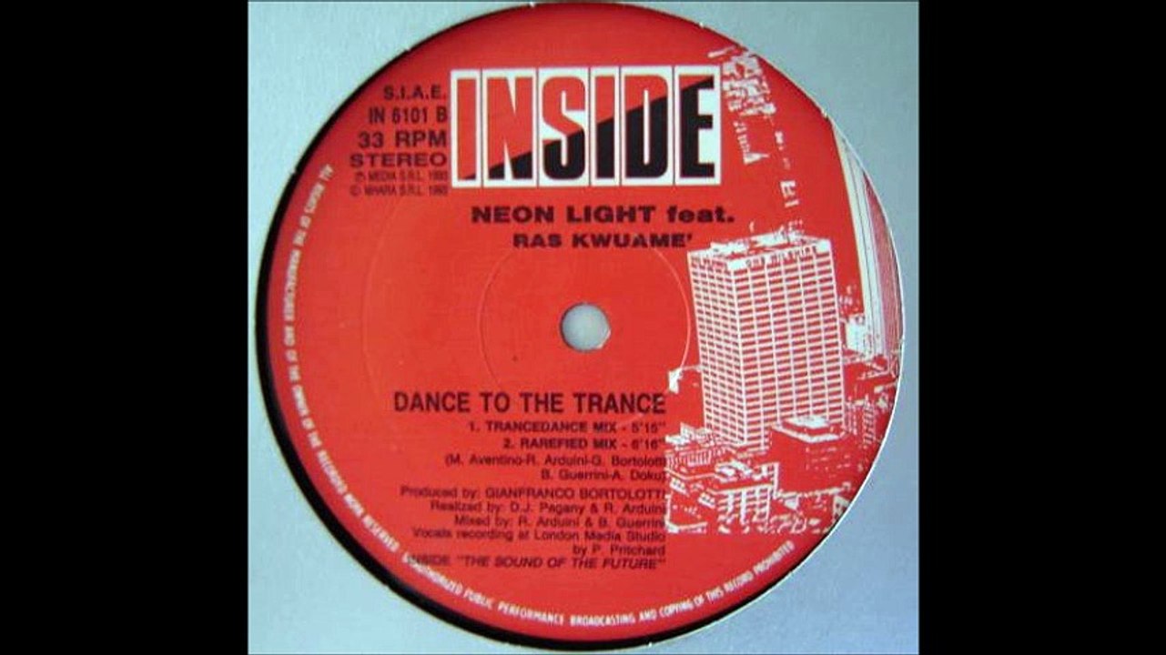 Neon Light Featuring Ras Kwuame - Dance To Trance (Trance Dance Mix) (B1)
