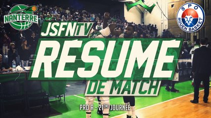Résumé - JSF Nanterre vs SPO Rouen (14/02/15) (Pro A - J-21)