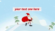 Santa Walk Openers Holidays After Effects Project Templates