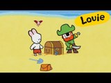 Cartoon for kids - Louie draw me a pirate HD