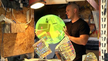Optical Glass Sculptures by fine art glass artist Jack Storms - The Glass Sculptor (HD)