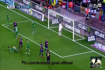 هدف سواريز الخرافي في مباراة البرسا ضد ليفانتي