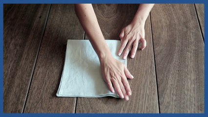 Üç Bölümlü Peçete Katlama