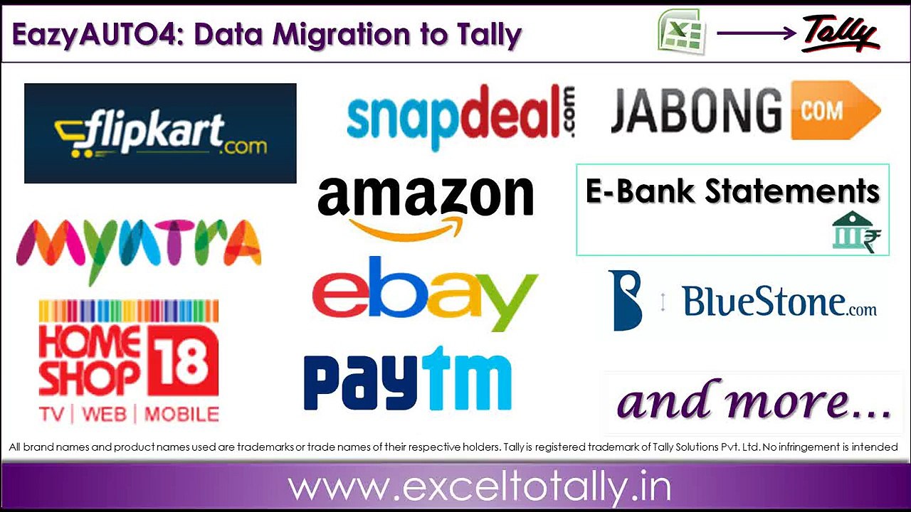 Excel Data Intergration to Tally