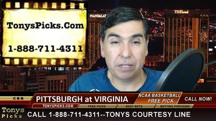 Virginia Cavaliers vs. Pittsburgh Panthers Free Pick Prediction NCAA College Basketball Odds Preview 2-16-2015