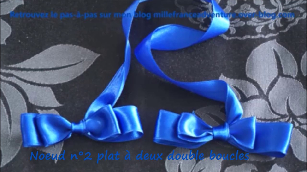 Tuto Faire un nœud plat PARFAIT à double boucles au ruban - n°2 Loisirs Créatifs