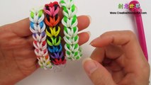 Rainbow Loom 浮水印手環 Watermark Bracelet- 彩虹編織器中文教學 Chinese Tutorial